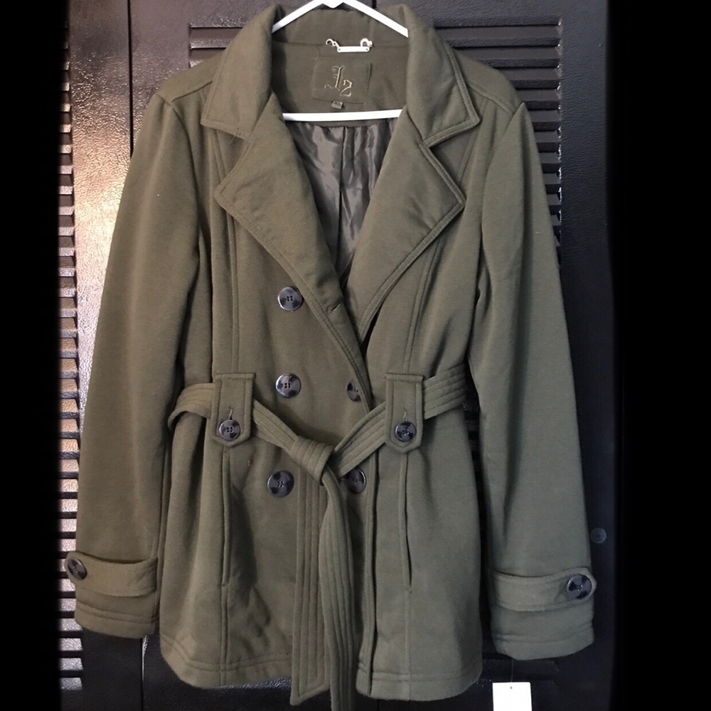 Olive Green Peacoat